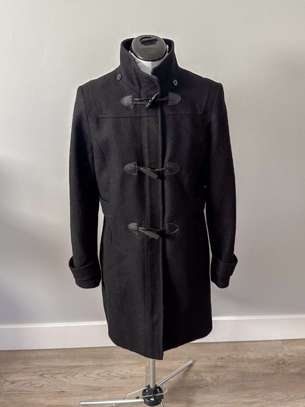 Nautica Women's Black Wool Peacoat